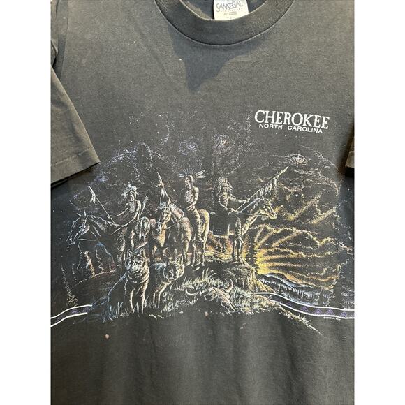 Vintage 1994 Cherokee Native American Shirt Size Large Made In USA - Picture 2 of 7